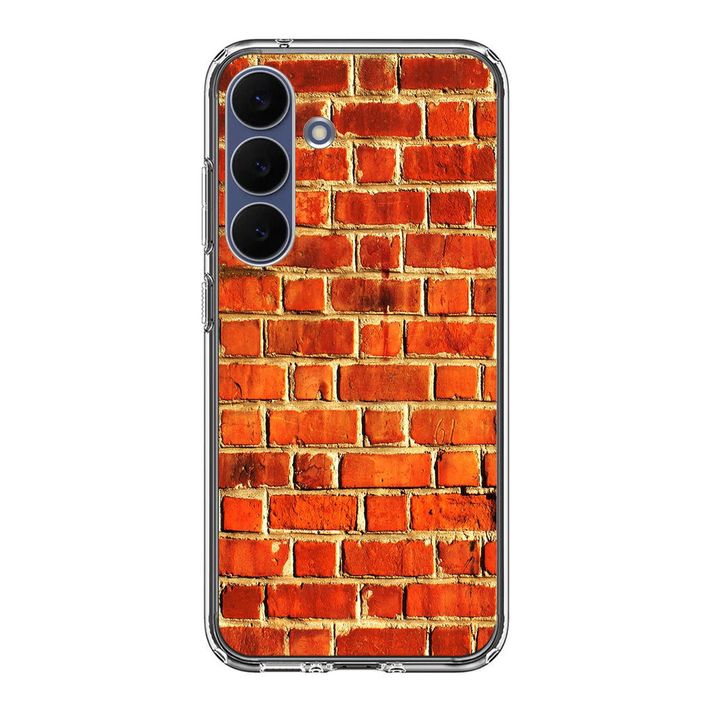 Brick Wall Pattern Samsung Galaxy S25 FE Case