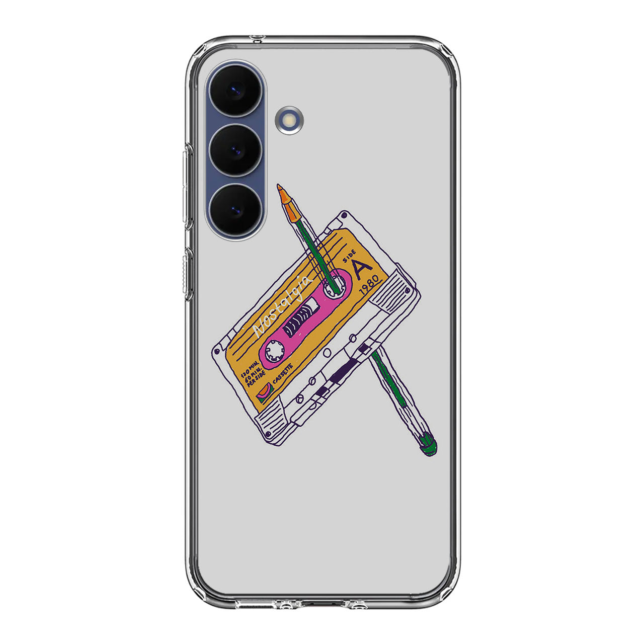Cassete Tape Old Samsung Galaxy S25 FE Case