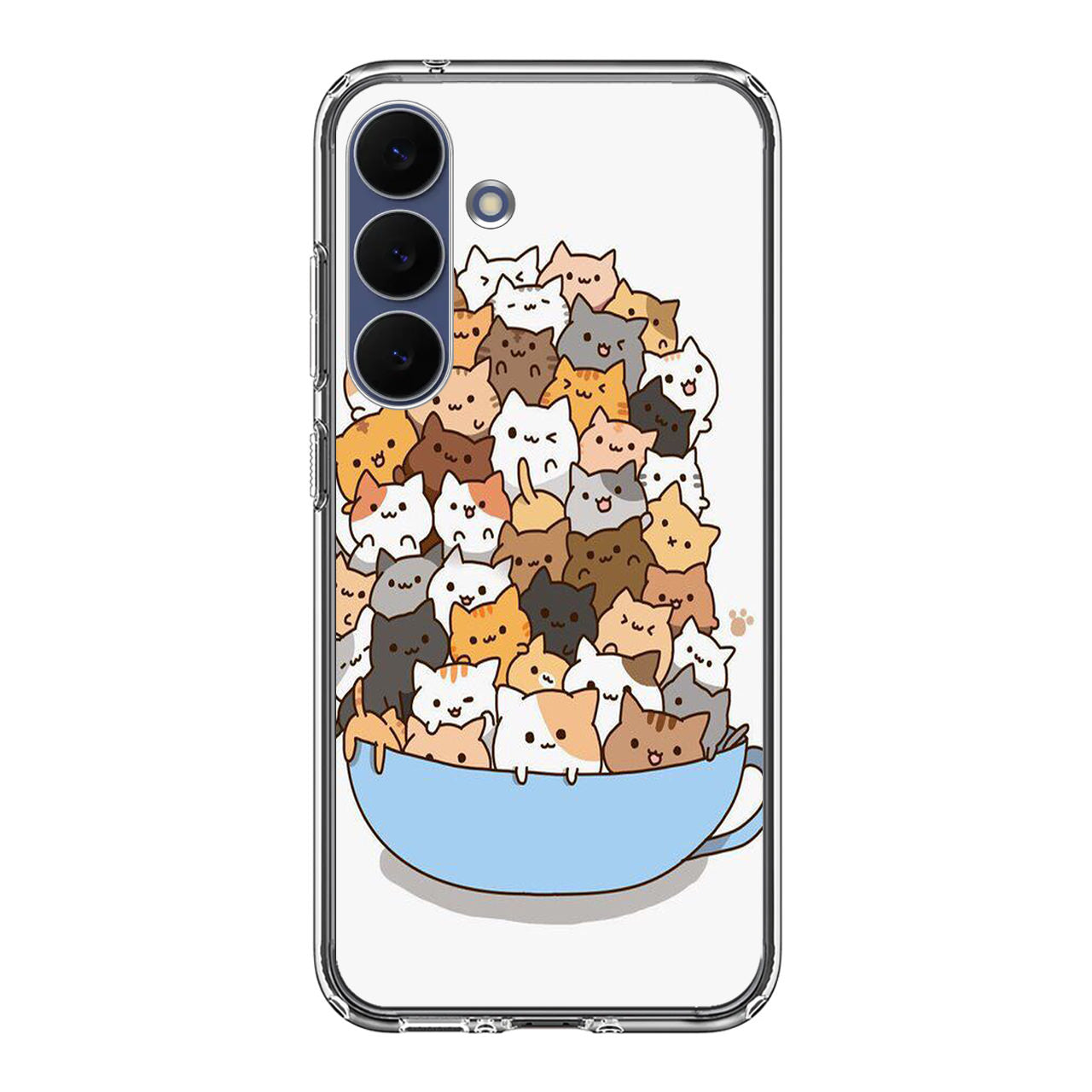Cats on A Bowl Samsung Galaxy S25 FE Case