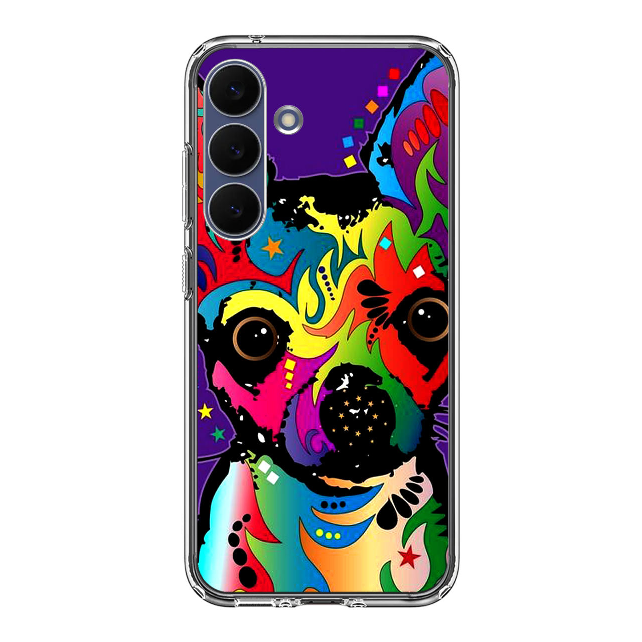 Colorful Chihuahua Samsung Galaxy S25 FE Case