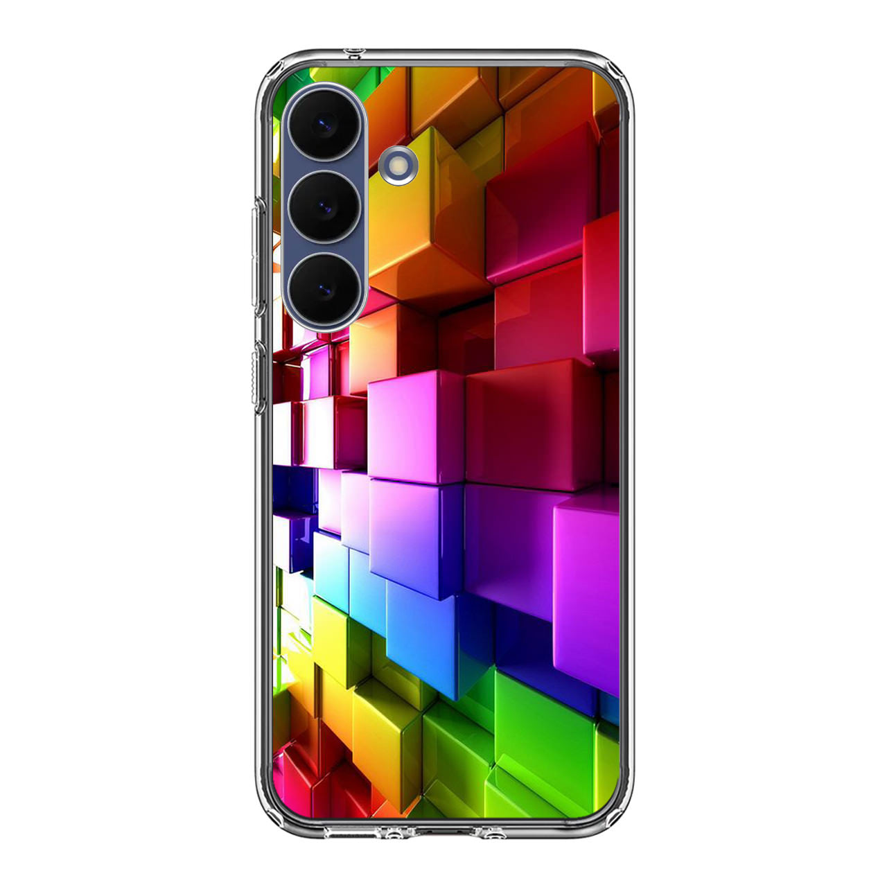Colorful Cubes Samsung Galaxy S25 FE Case