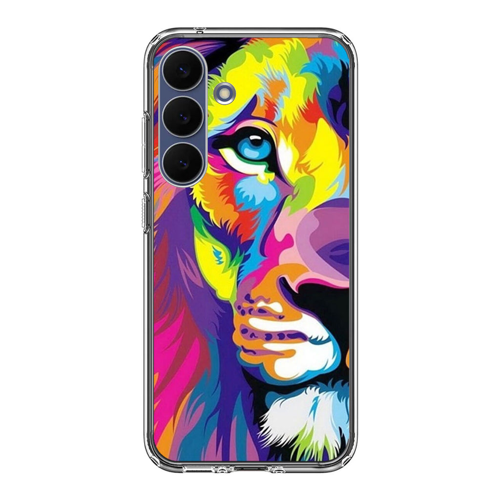Colorful Lion Samsung Galaxy S25 FE Case