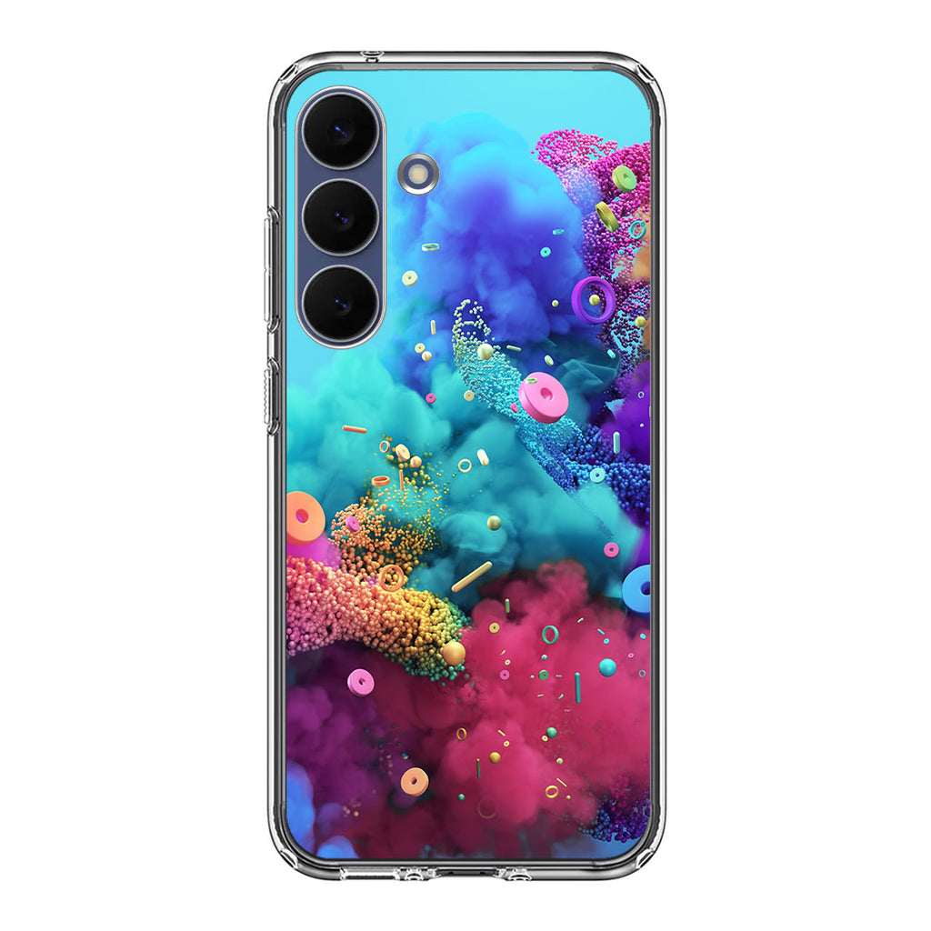 Colorful Smoke Boom Samsung Galaxy S25 FE Case