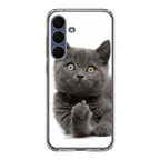 Finger British Shorthair Cat Samsung Galaxy S25 FE Case
