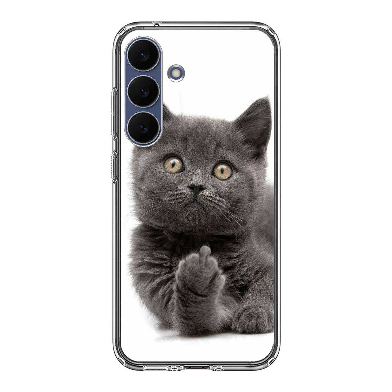 Finger British Shorthair Cat Samsung Galaxy S25 FE Case