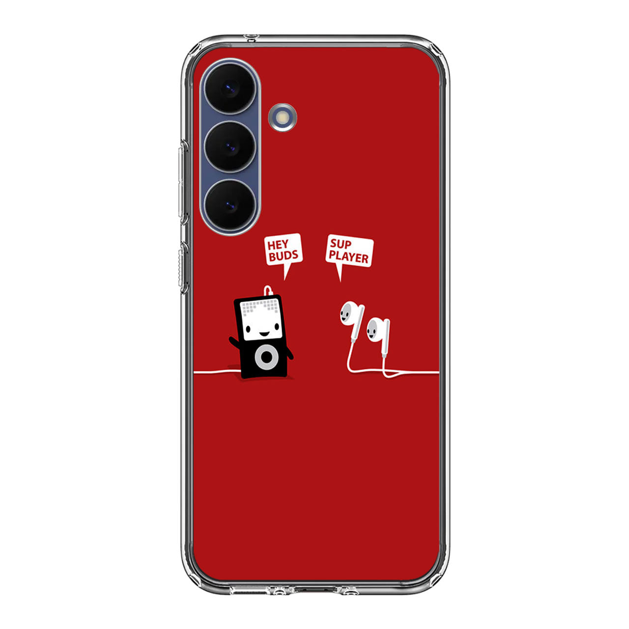 Funny Music Headphones Player Buds Samsung Galaxy S25 FE Case