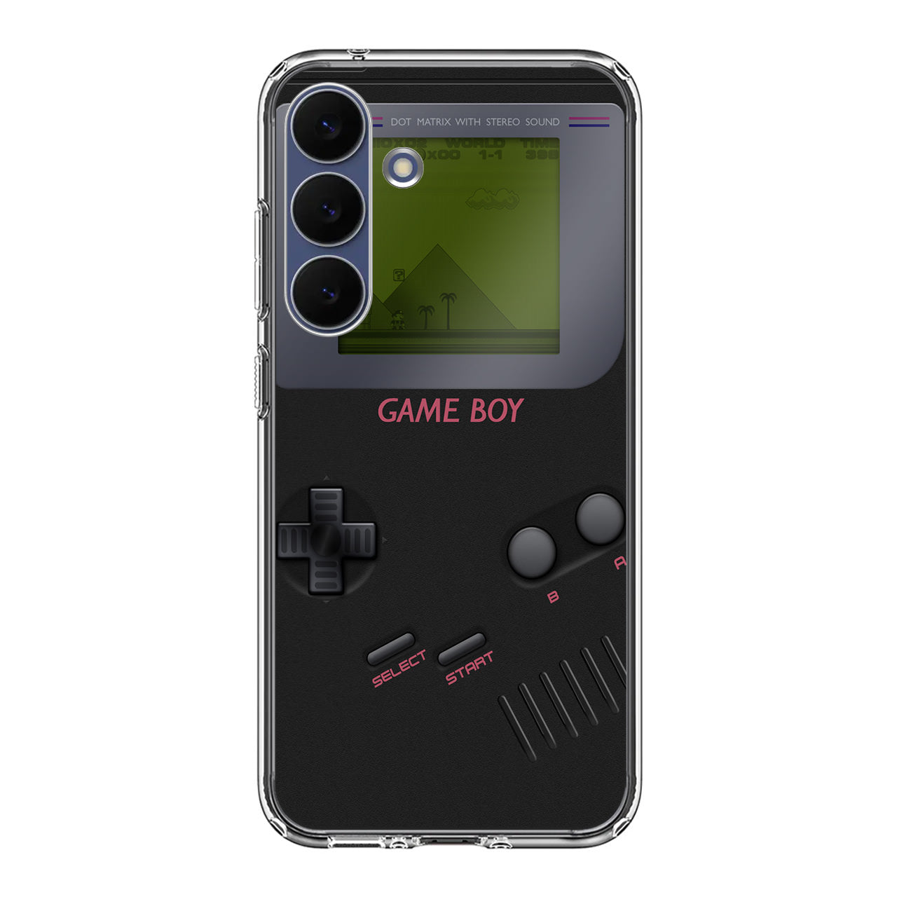 Game Boy Black Model Samsung Galaxy S25 FE Case
