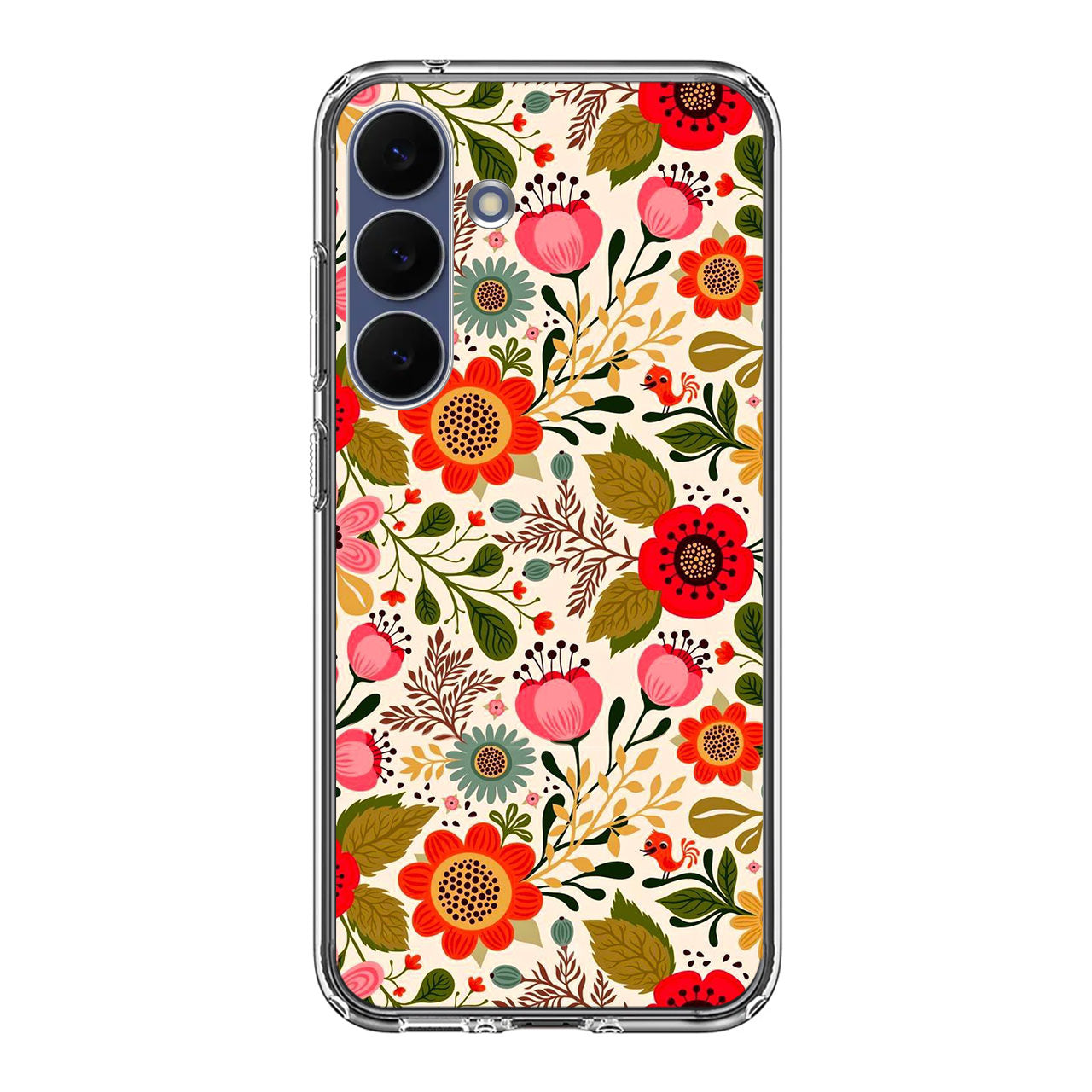 Hello Spring Pattern Samsung Galaxy S25 FE Case