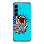 Independence Day Pug Samsung Galaxy S25 FE Case