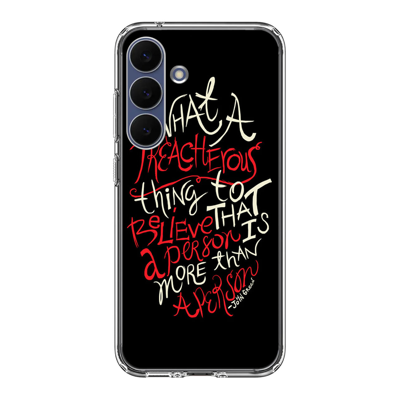 John Green Quotes More Than A Person Samsung Galaxy S25 FE Case