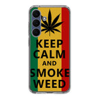 Keep Calm And Smoke Weed Samsung Galaxy S25 FE Case
