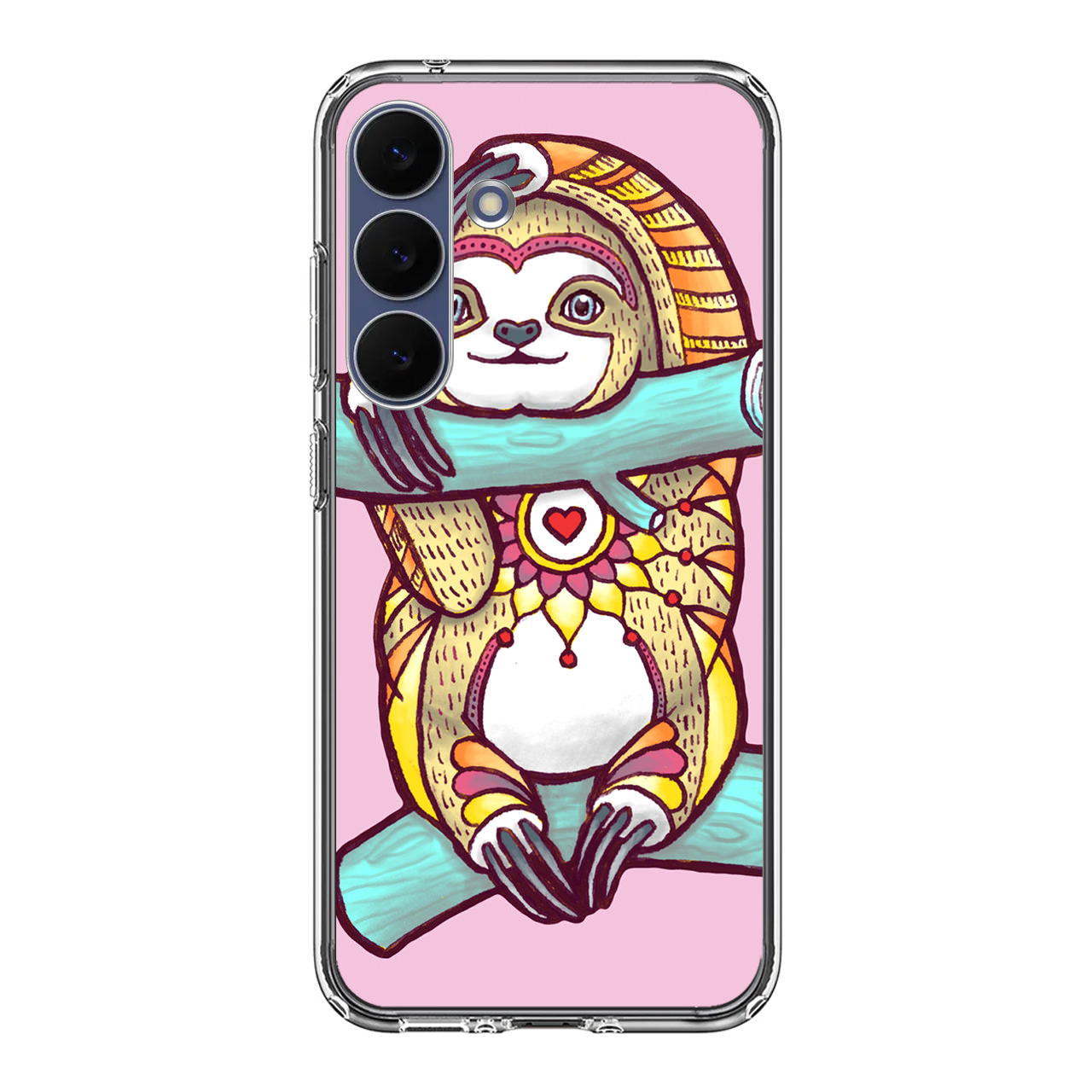 Mandala Sloth Samsung Galaxy S25 FE Case