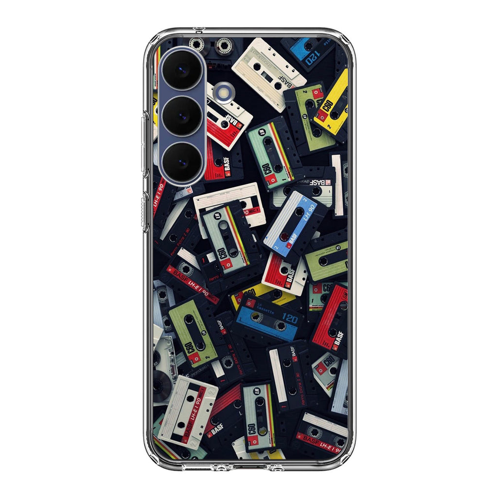 Old Vintage Cassettes Samsung Galaxy S25 FE Case