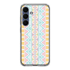 Peach Aztec Pattern Samsung Galaxy S25 FE Case