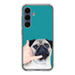 Pug is on the Phone Samsung Galaxy S25 FE Case