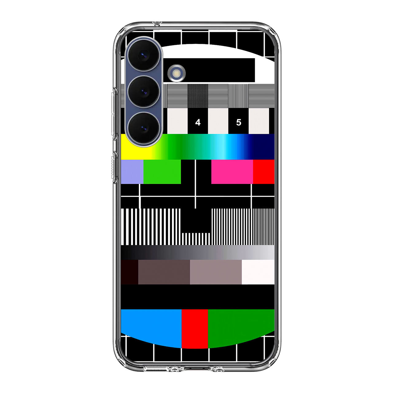 Scheme Pause TV Colorful Mesh Samsung Galaxy S25 FE Case