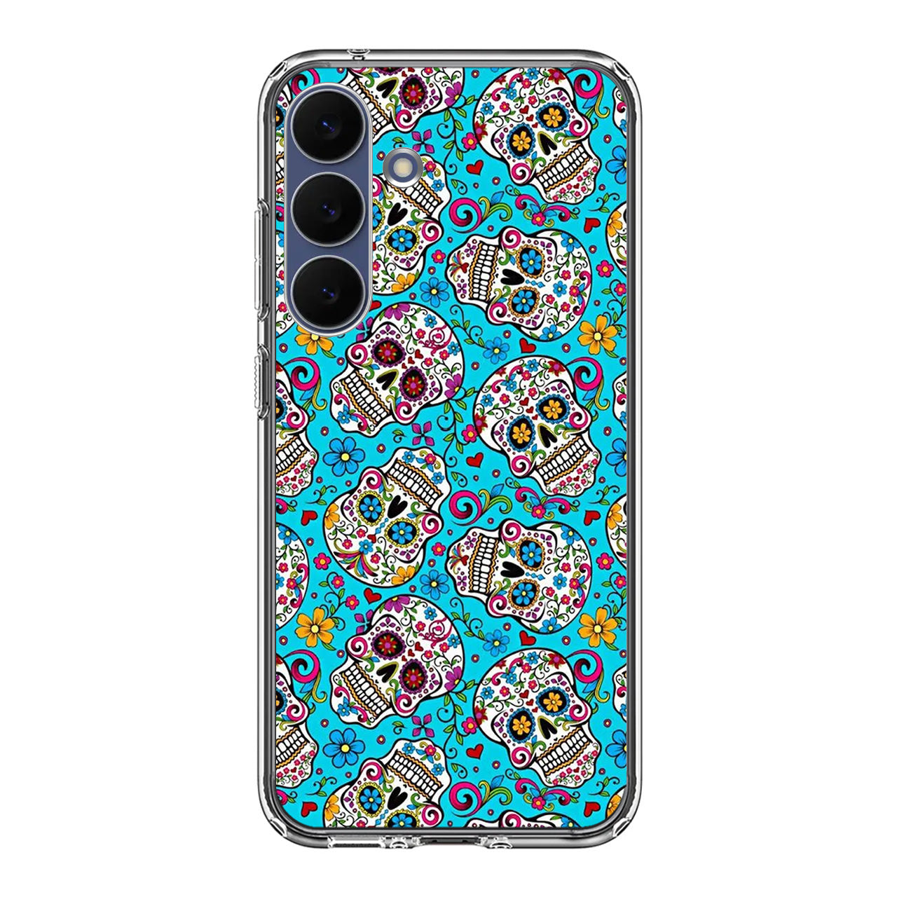 Skull Floral Sugar Samsung Galaxy S25 FE Case