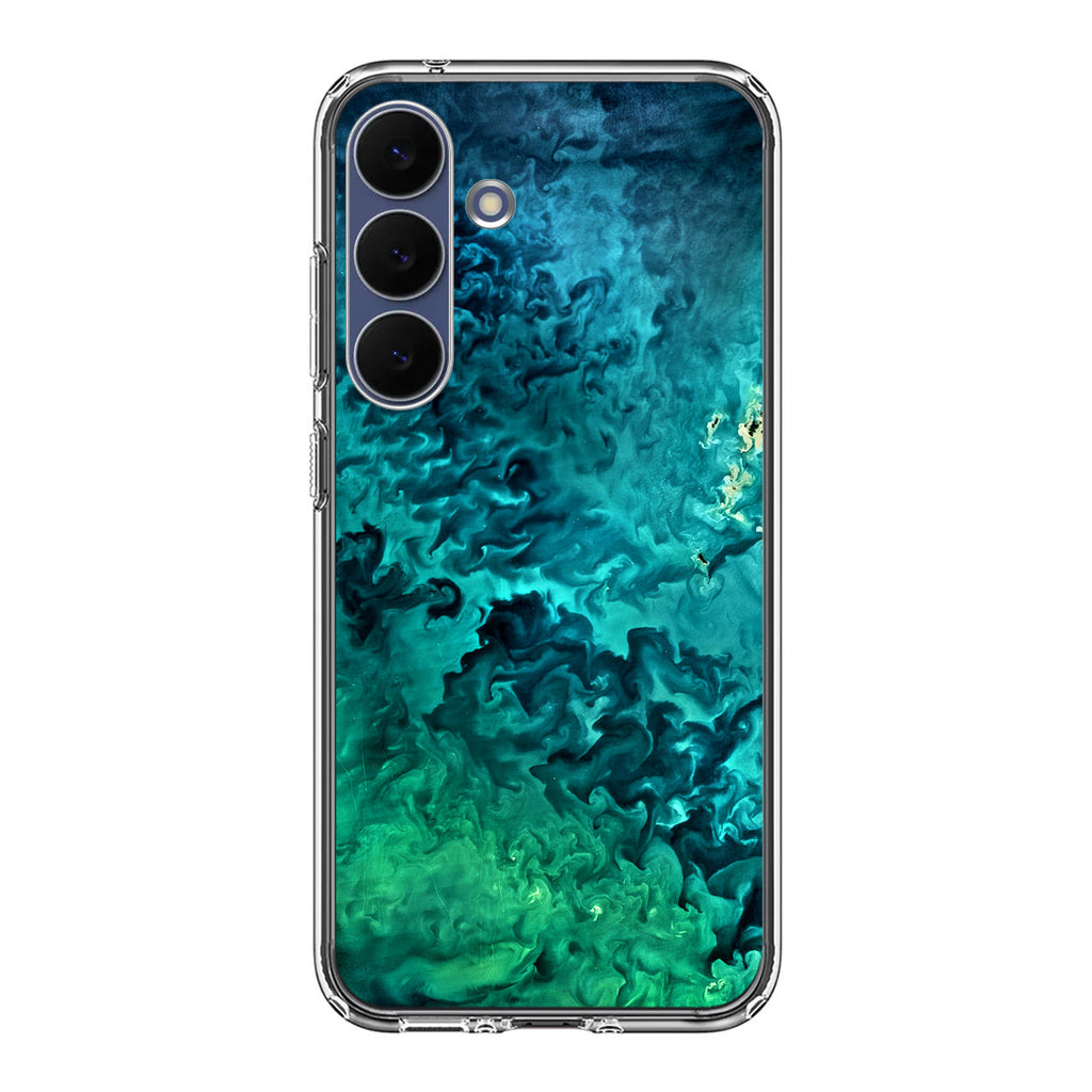 Swirls In The Yellow Sea Samsung Galaxy S25 FE Case