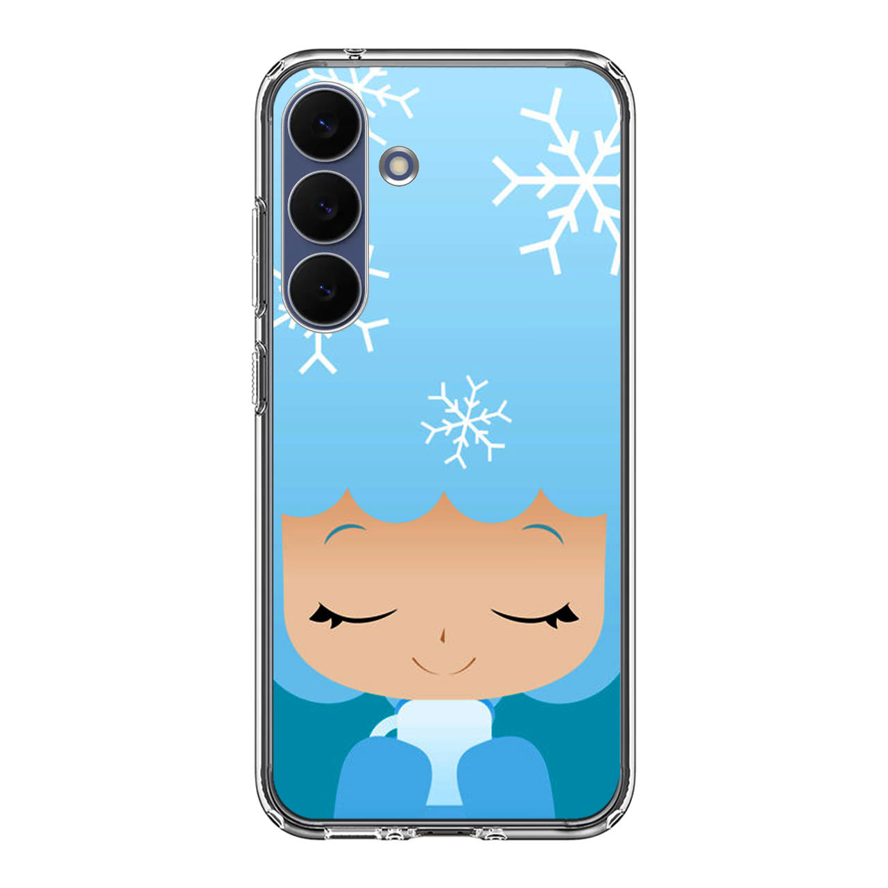 Winter Afro Girl Samsung Galaxy S25 FE Case