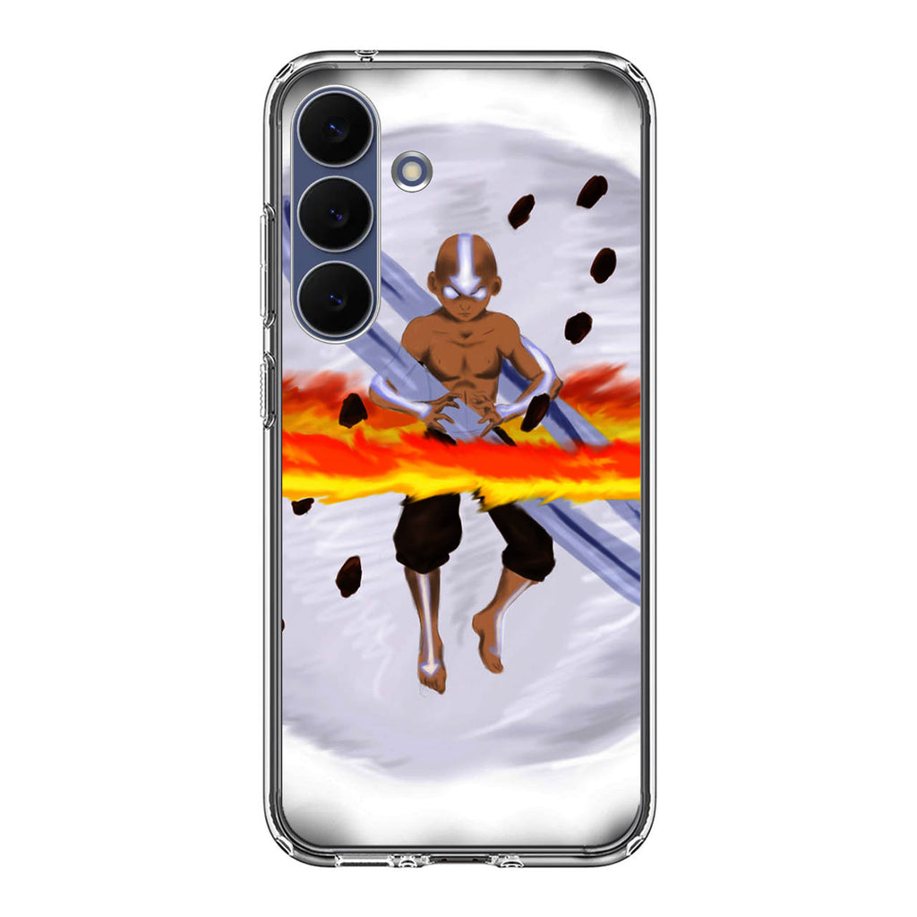 Avatar Aang Controls Four Elements Samsung Galaxy S25 FE Case