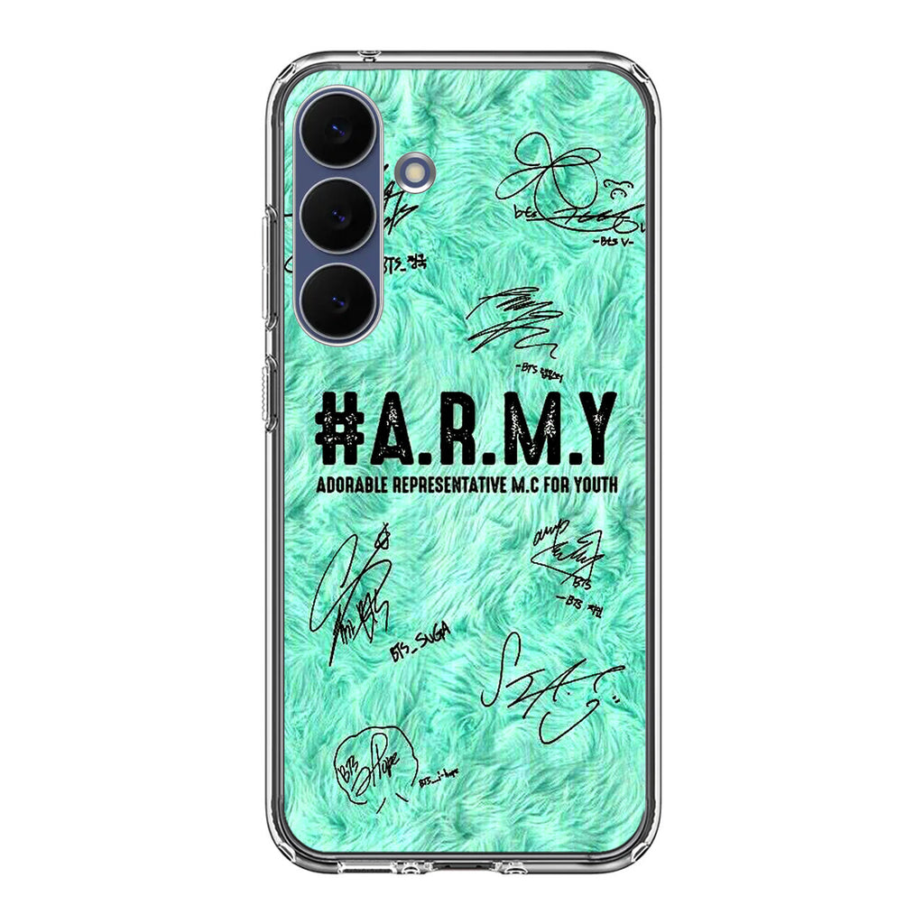 BTS Army Signature Samsung Galaxy S25 FE Case
