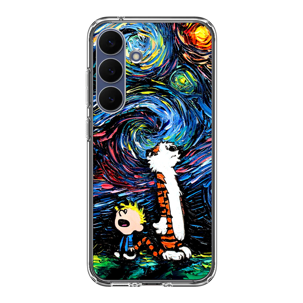 Calvin Art At Starry Night Samsung Galaxy S25 FE Case