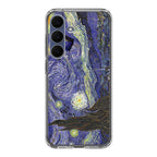 Dr Who Tardis In Van Gogh Starry Night Samsung Galaxy S25 FE Case