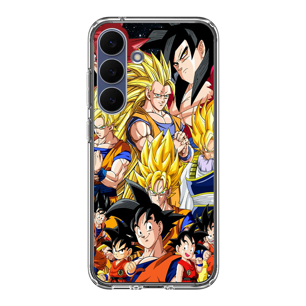 Dragon Ball Z Son Goku Transformation Samsung Galaxy S25 FE Case