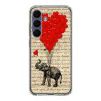Elephant And Heart Samsung Galaxy S25 FE Case