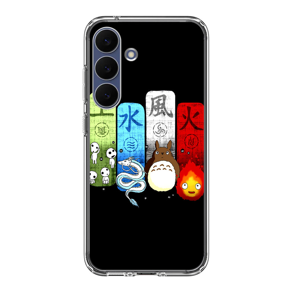 Ghibli Elemental Charms Samsung Galaxy S25 FE Case