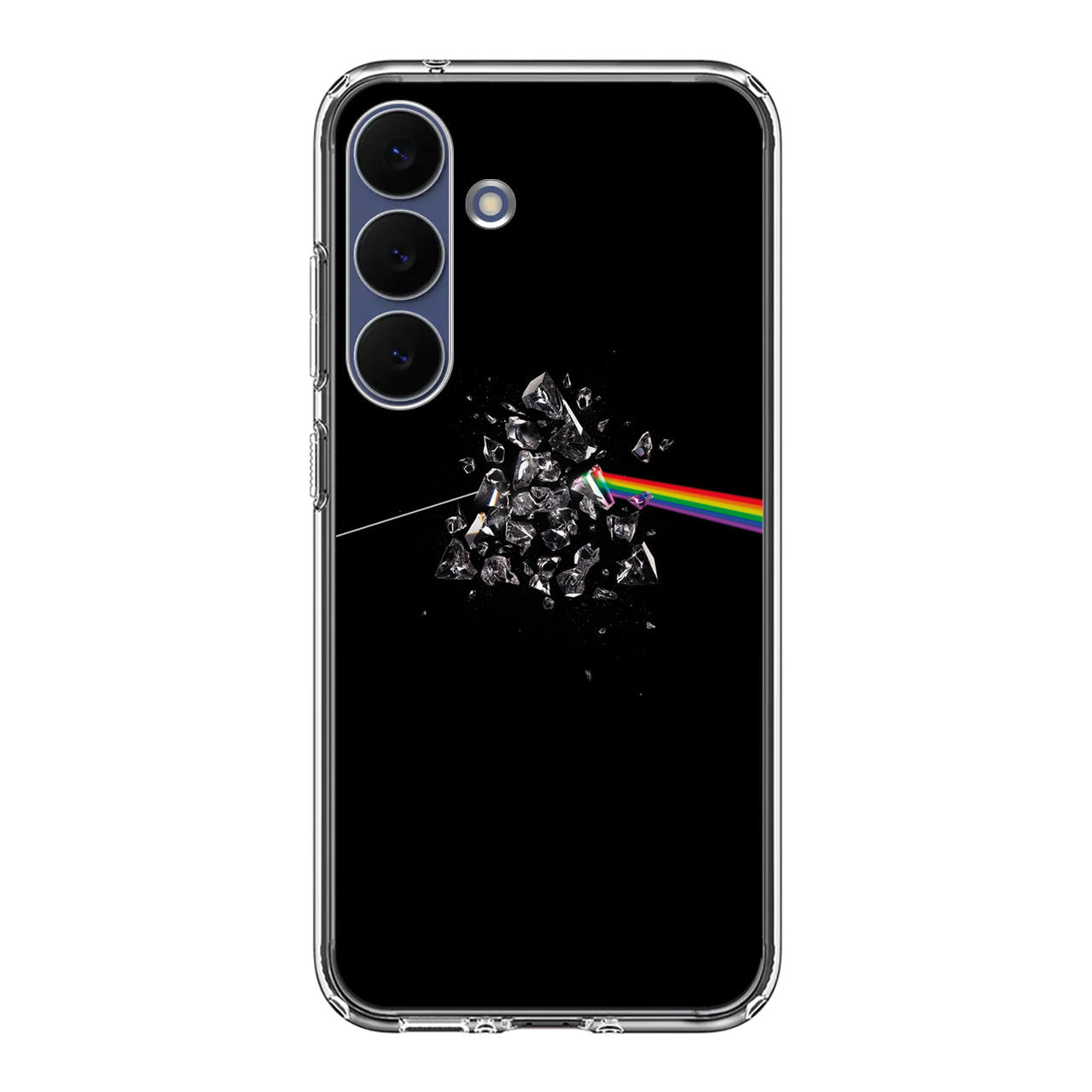 Glass Broken Light Refraction Samsung Galaxy S25 FE Case