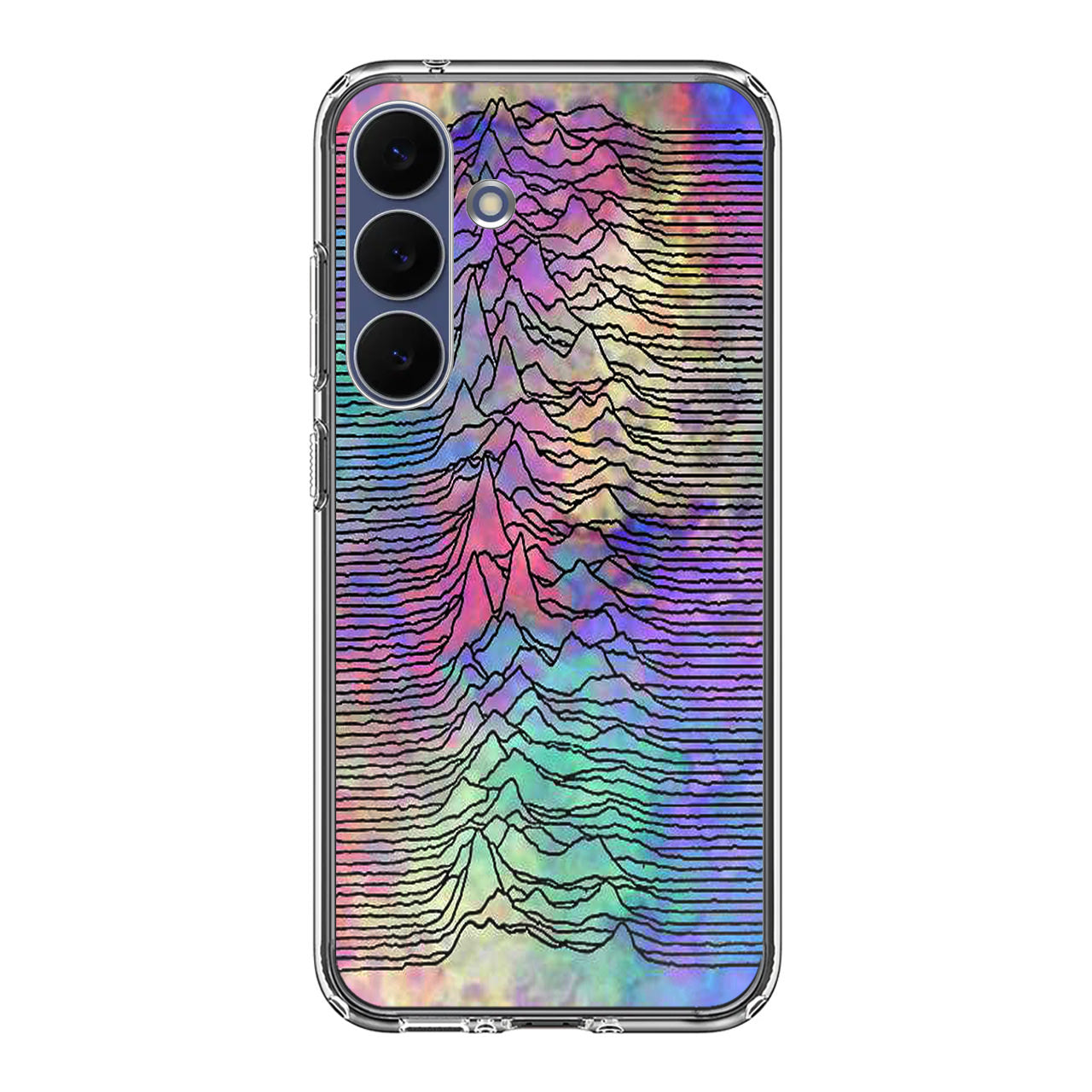 Joy Division Unknown Pleasures Colorful Samsung Galaxy S25 FE Case
