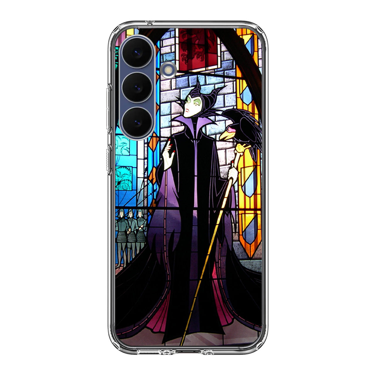 Maleficent Sleeping Beauty Glass Art Samsung Galaxy S25 FE Case