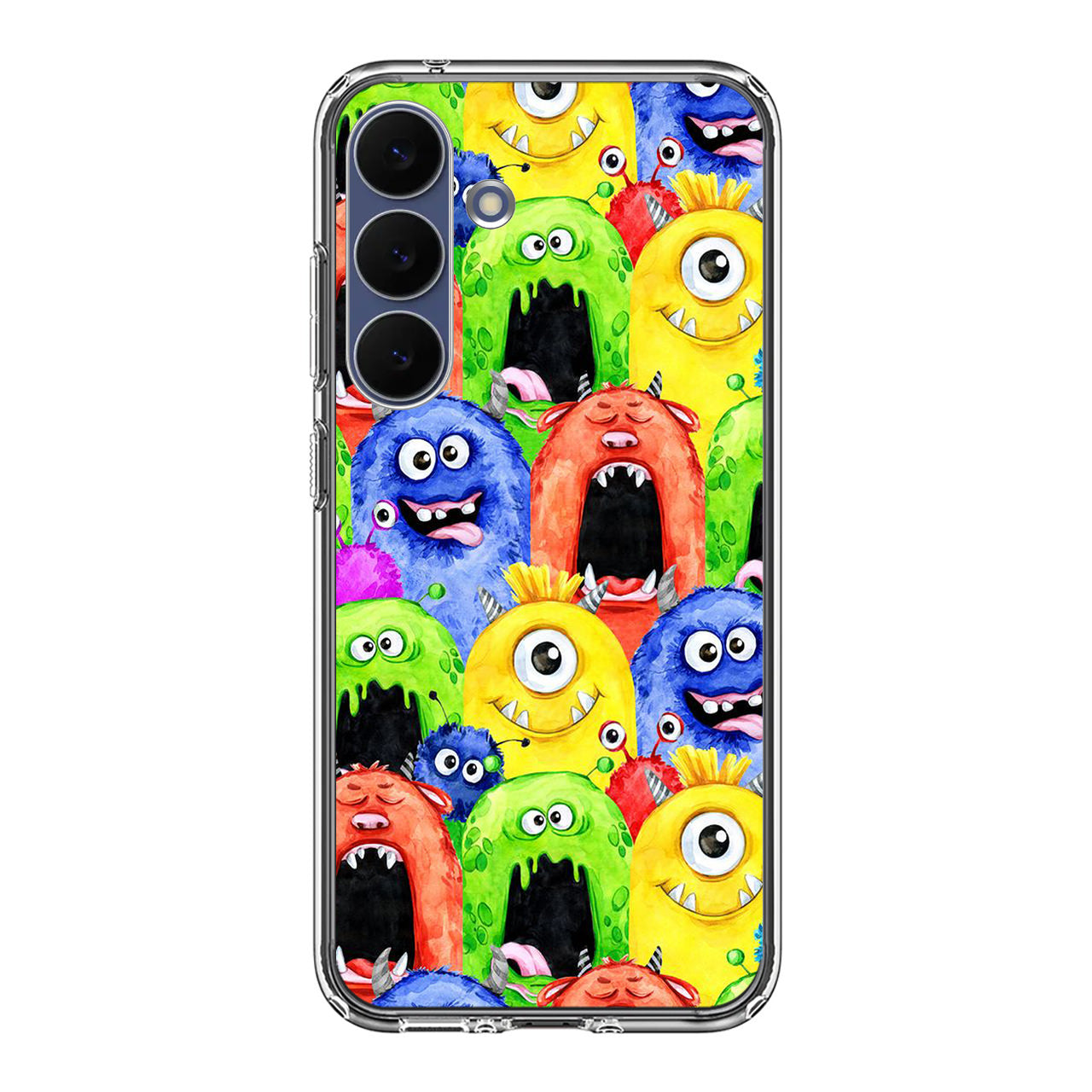 Monster Watercolor Art Samsung Galaxy S25 FE Case