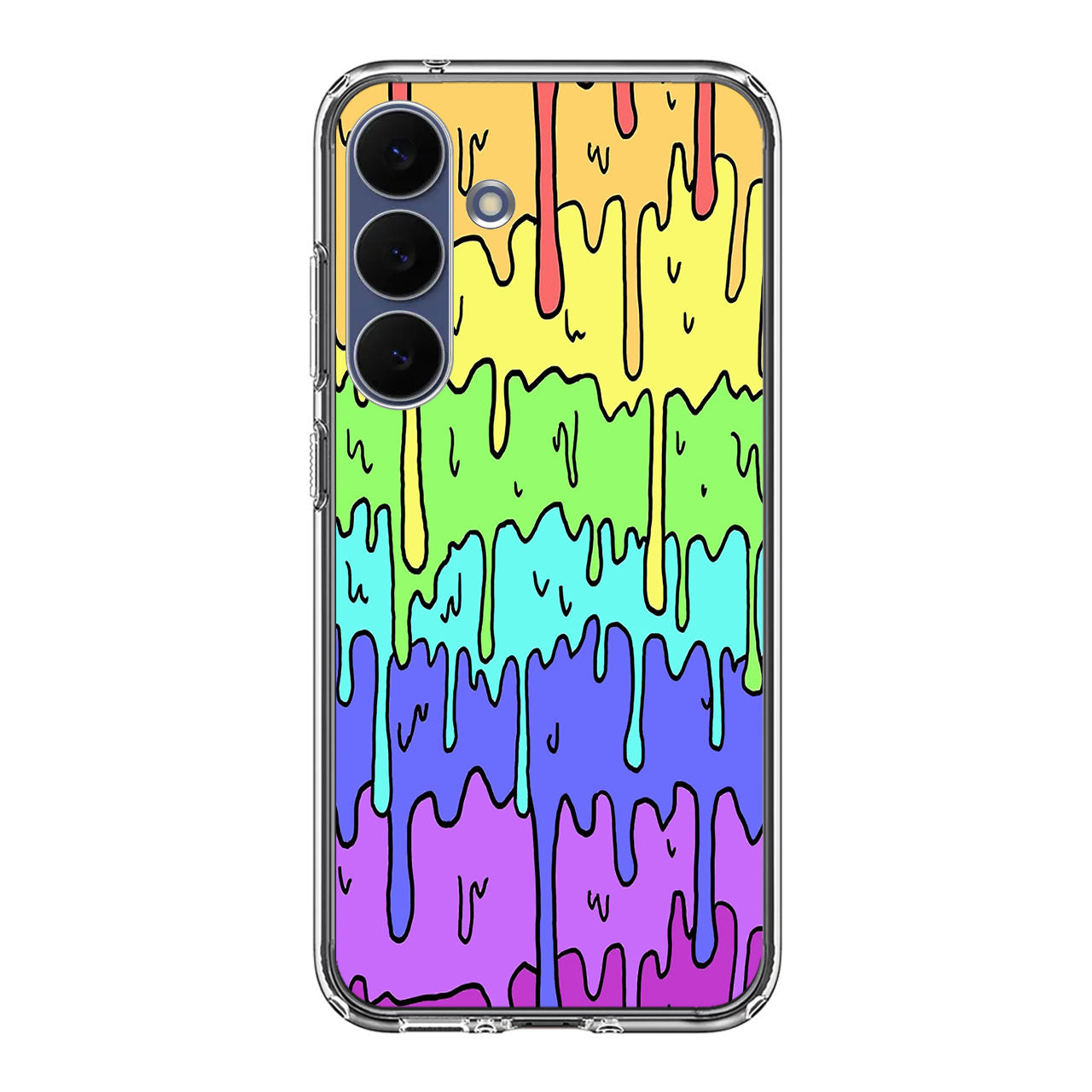 Pastel Kawaii Melting Rainbow Samsung Galaxy S25 FE Case