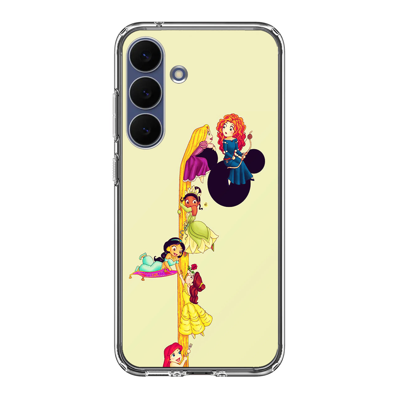 Princesses Climbing Rapunzel's Hair Samsung Galaxy S25 FE Case