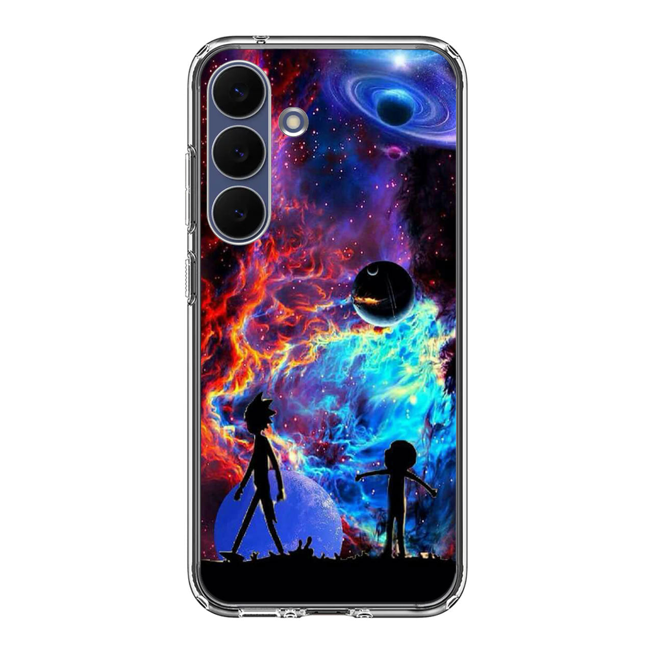 Rick And Morty Flat Galaxy Samsung Galaxy S25 FE Case