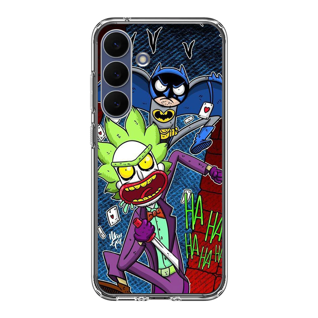 Rick And Morty Bat And Joker Clown Samsung Galaxy S25 FE Case