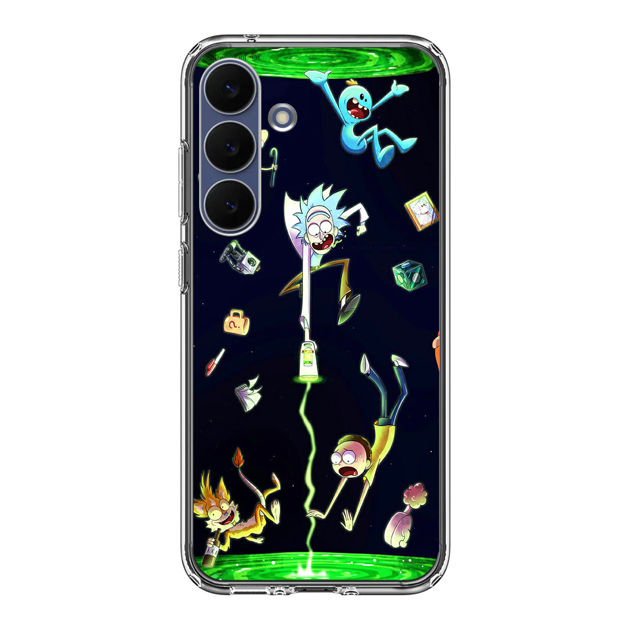 Rick And Morty Portal Fall Samsung Galaxy S25 FE Case