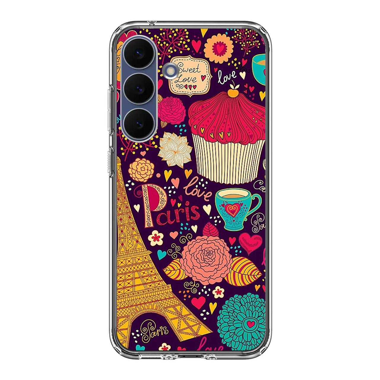 Vintage Love In Paris Samsung Galaxy S25 FE Case
