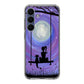 Girl Cat and Moon Samsung Galaxy S25 FE Case