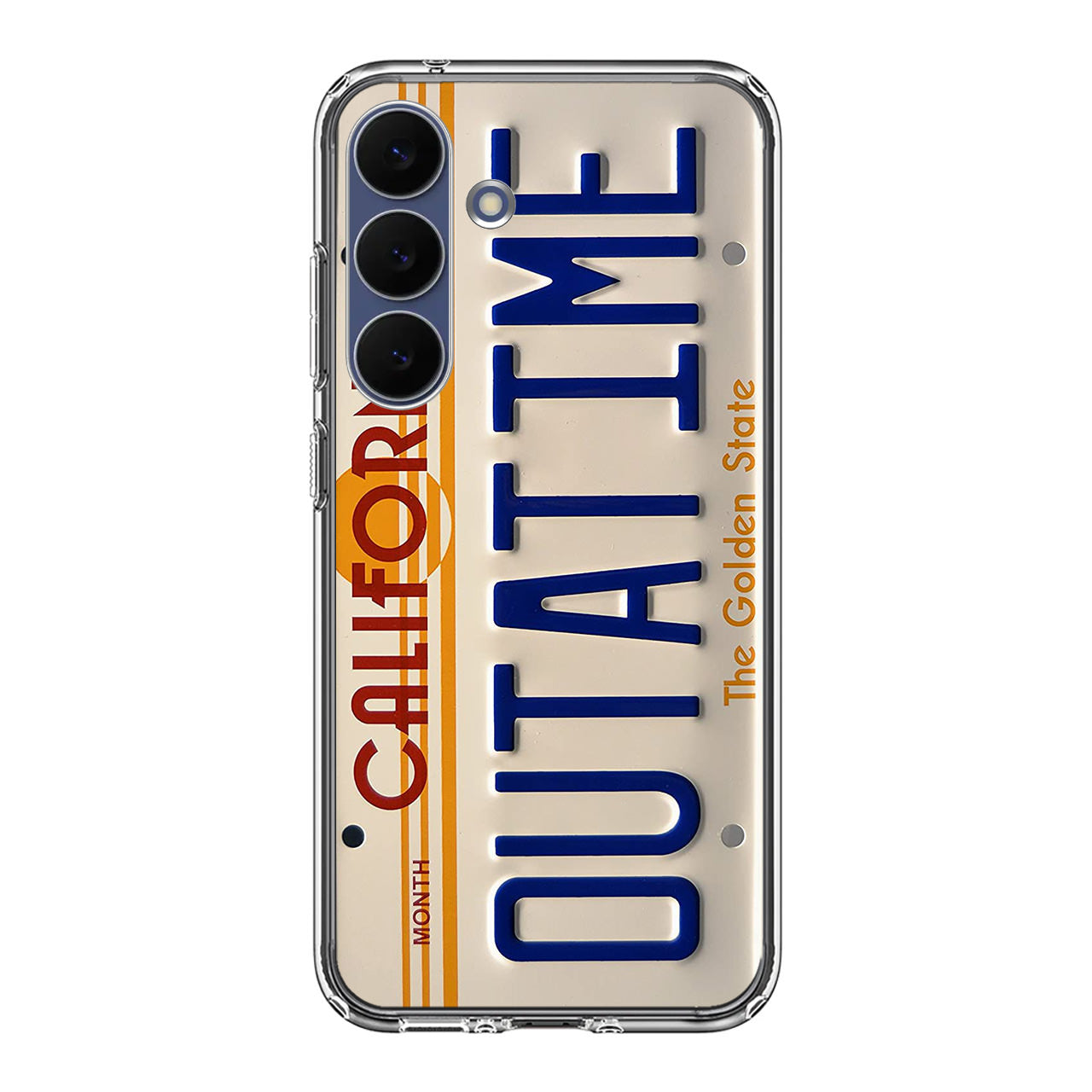 Back to the Future License Plate Outatime Samsung Galaxy S25 FE Case