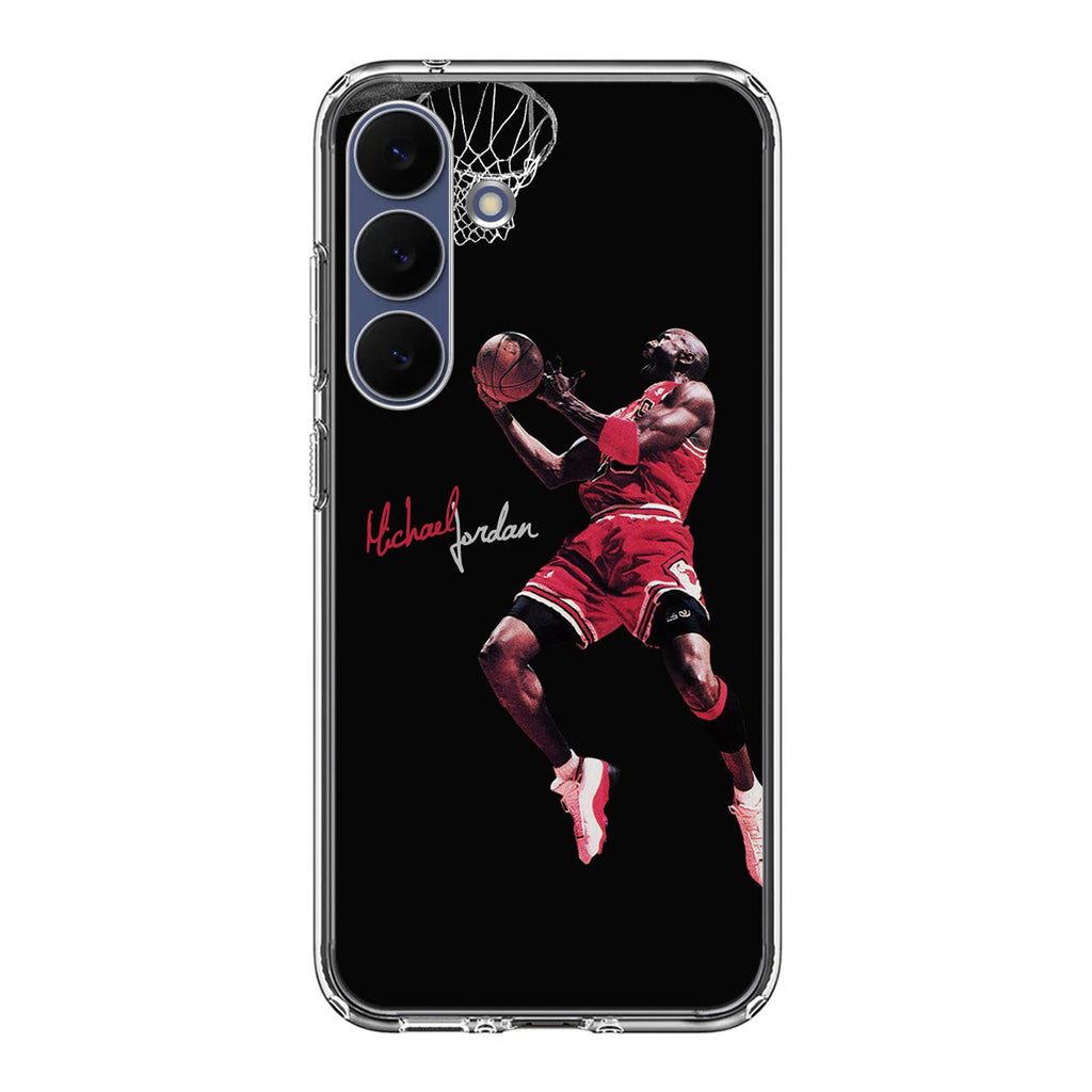 Michael Jordan Epic Jump Samsung Galaxy S25 FE Case