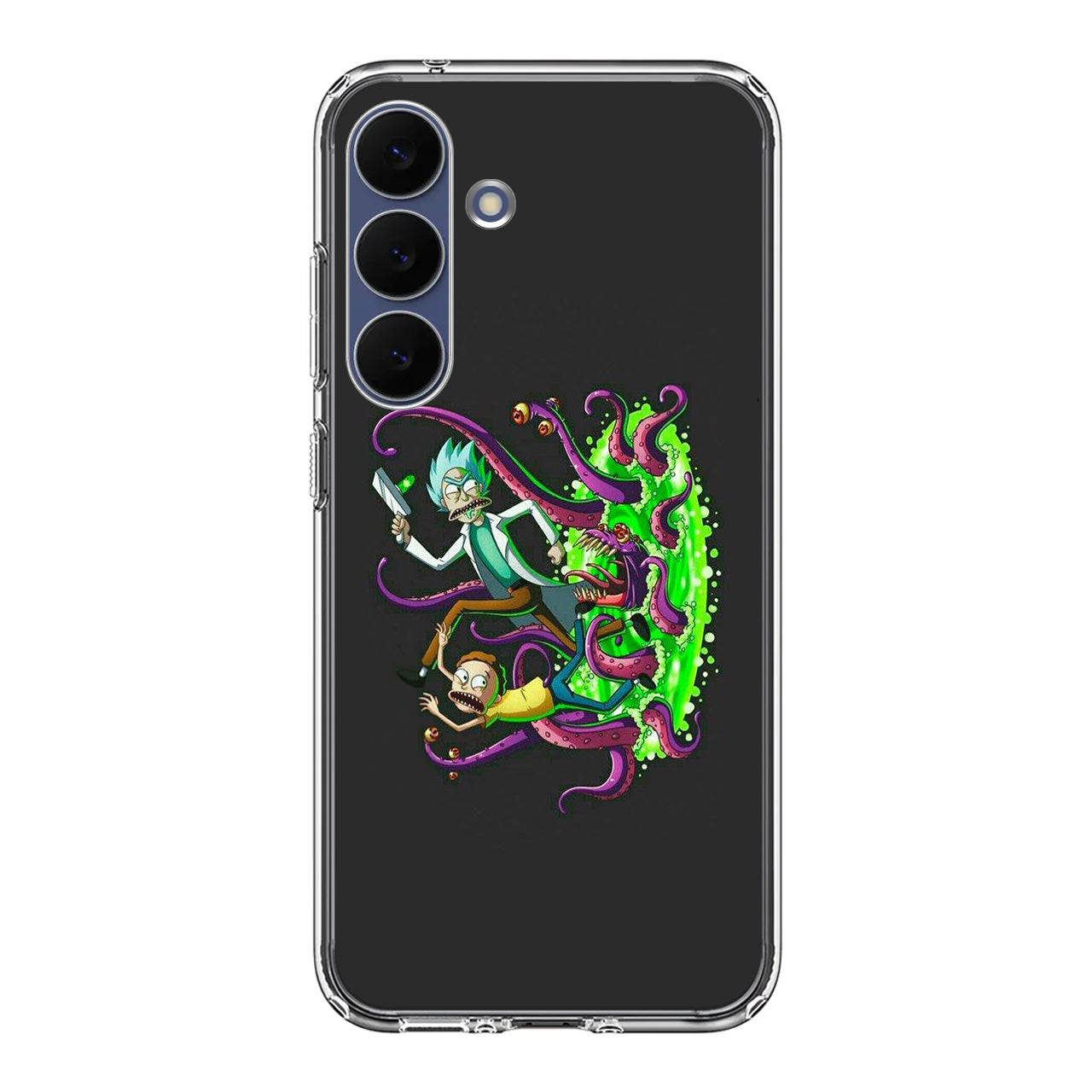 Rick And Morty Pass Through The Portal Samsung Galaxy S25 FE Case