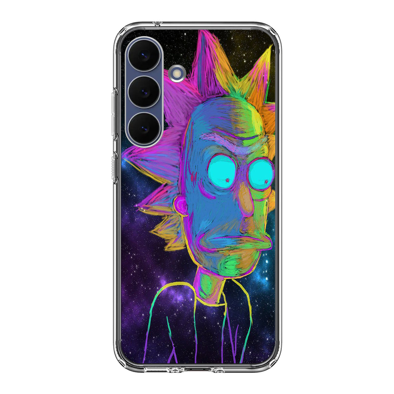 Rick Colorful Crayon Space Samsung Galaxy S25 FE Case