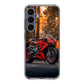 Crimson Velocity in Autumn Flame Samsung Galaxy S25 FE Case