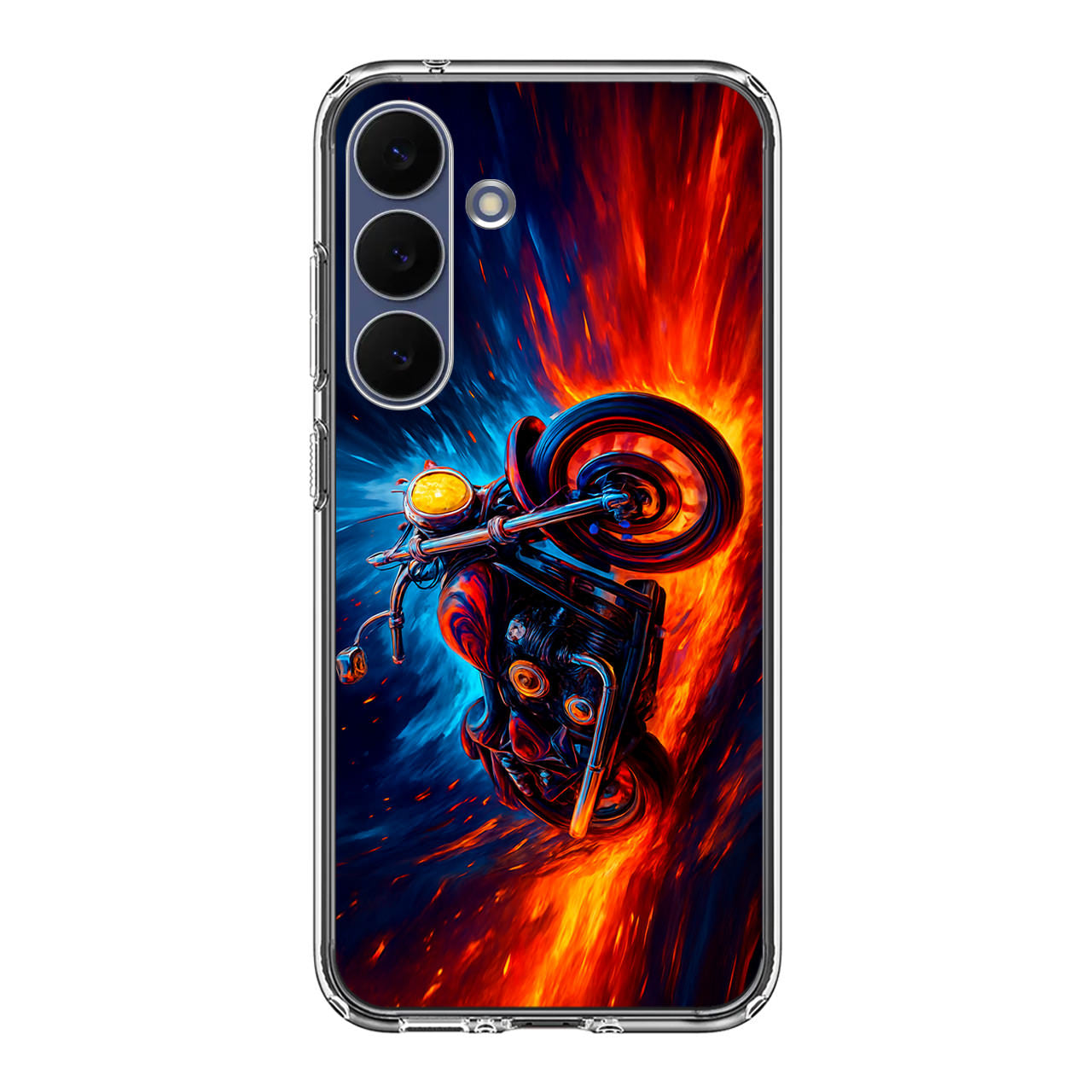 Ride Through Fire and Ice Samsung Galaxy S25 FE Case