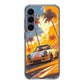 Turbo Dreams in Neon Palms Samsung Galaxy S25 FE Case