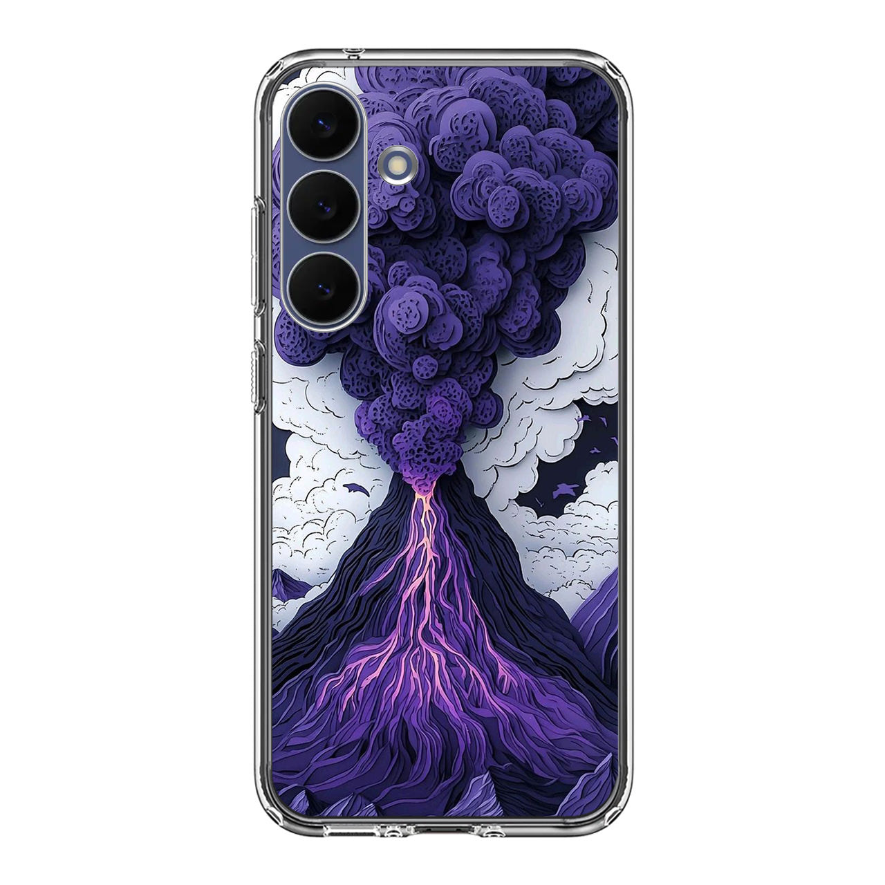 Violet Fury The Awakening Volcano Samsung Galaxy S25 FE Case