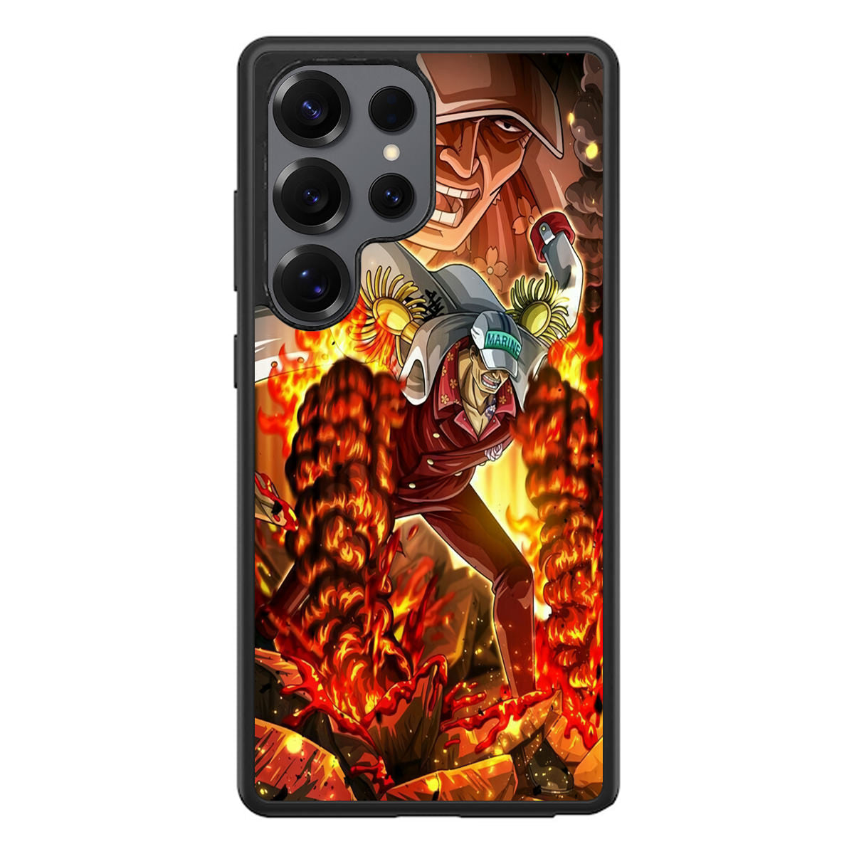 Akainu Exploding Volcano Samsung Galaxy S25 Ultra Case